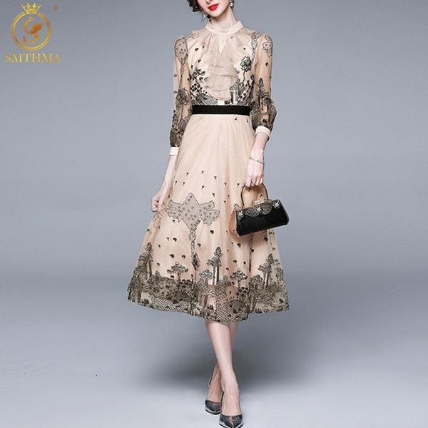 casual dresses women elegant stand collar ruffle mesh embroidery summer female mid-length es 2021 vestidos cx4z, Black;gray
casual dresses women elegant stand collar ruffle mesh embroidery summer female mid-length es 2021 vestidos cx4z, Black;gray