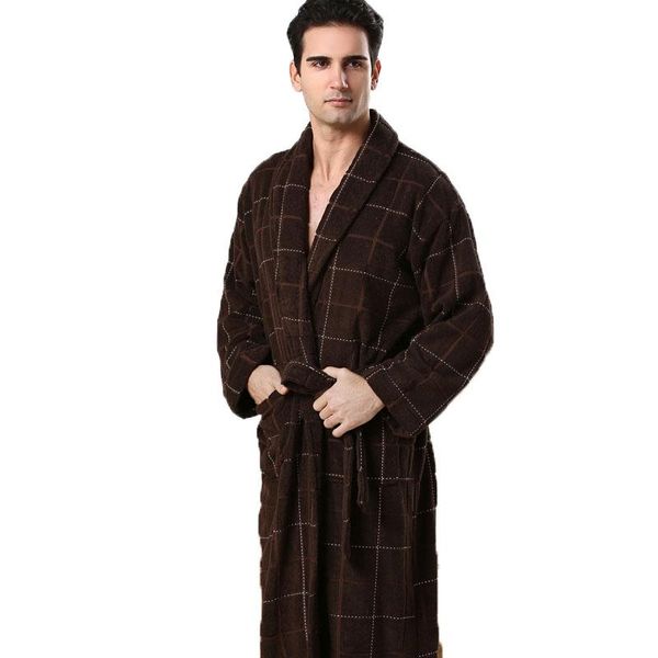 men's sleepwear mxs robes for men geometric dressing gown solid color full sleeve terry cotton sleep lounge bath robe male's, Black;brown
men's sleepwear mxs robes for men geometric dressing gown solid color full sleeve terry cotton sleep lounge bath robe male's, Black;brown