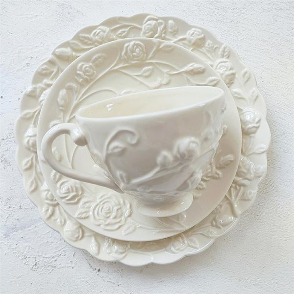 cups & saucers european style retro creative relief ceramic coffee cup set white household and saucer reusable tazas kitchen items bd50
cups & saucers european style retro creative relief ceramic coffee cup set white household and saucer reusable tazas kitchen items bd50