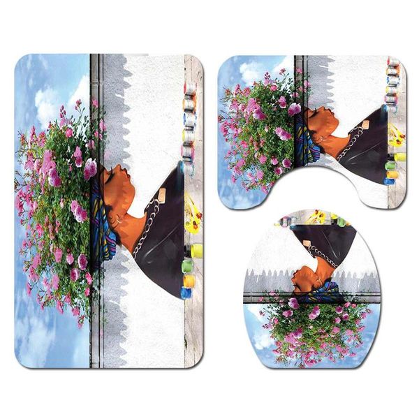 4pcs bathroom bath mat set waterproof shower curtain non-slip mats carpets toilet seat cover floor accessories
4pcs bathroom bath mat set waterproof shower curtain non-slip mats carpets toilet seat cover floor accessories