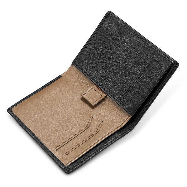 niubing ultra thin leather wallet men's short large capacity cowhide small vertical card bag women, Black
niubing ultra thin leather wallet men's short large capacity cowhide small vertical card bag women, Black