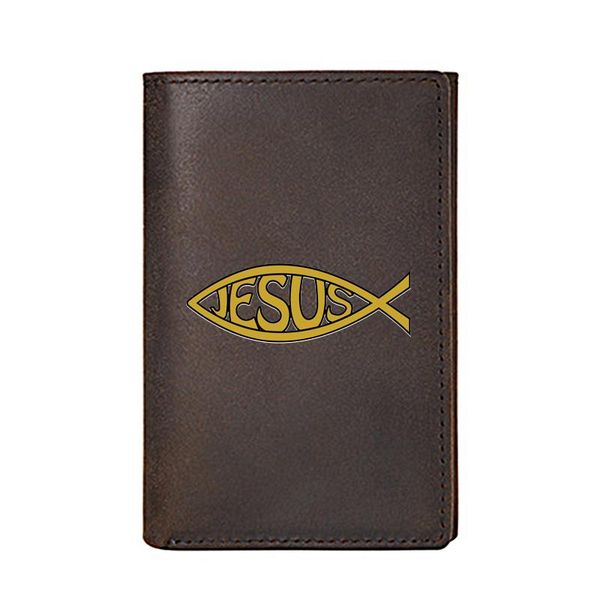 wallets jesus fish pattern men wallet genuine leather printing holder women slim mini short purse, Red;black
wallets jesus fish pattern men wallet genuine leather printing holder women slim mini short purse, Red;black