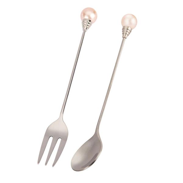 forks 2pcs creative pearl fork spoon european style tableware coffee drinks stir fruit wedding gifts
forks 2pcs creative pearl fork spoon european style tableware coffee drinks stir fruit wedding gifts