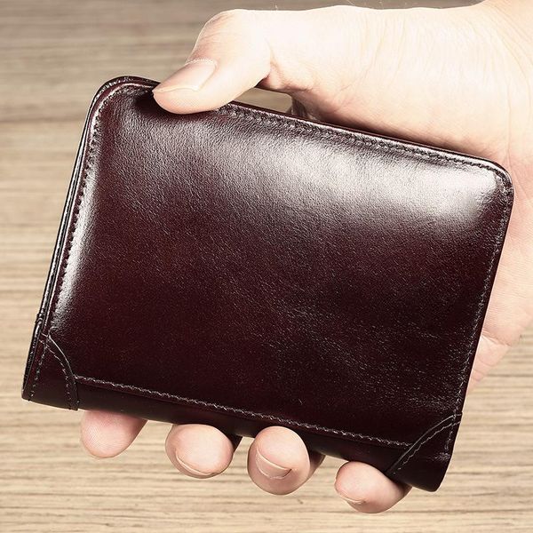 wallets brand male genuine leather men wallet credit business card holders vintage brown purses high quality, Red;black
wallets brand male genuine leather men wallet credit business card holders vintage brown purses high quality, Red;black