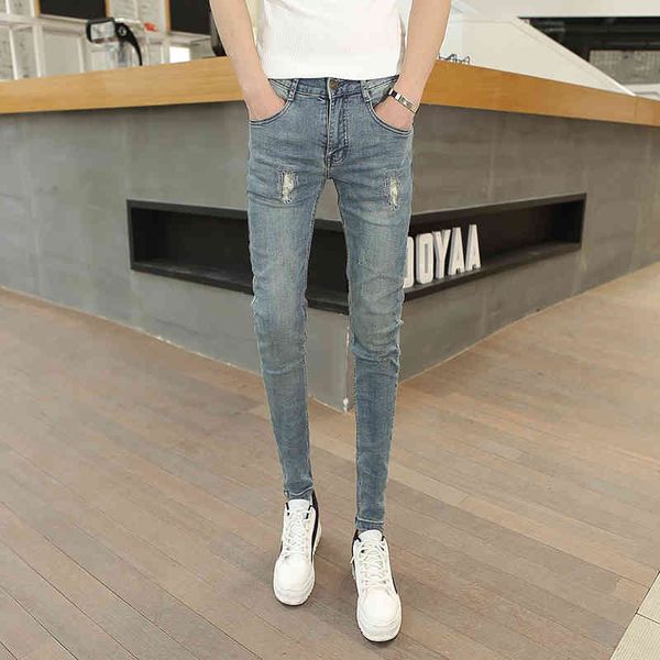 jeans 2021 spring summer skinny korean all game ripped denim hip hop men streetwear thin casual fit of brim pants gq2r, Blue
jeans 2021 spring summer skinny korean all game ripped denim hip hop men streetwear thin casual fit of brim pants gq2r, Blue