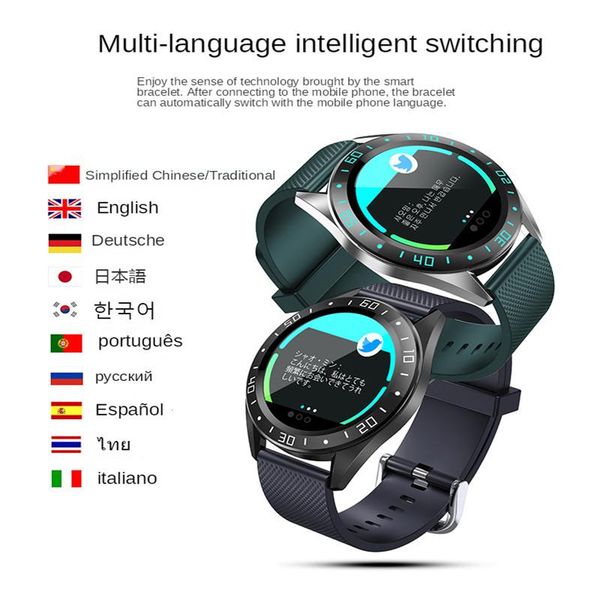 watch bands fashion clock touch screen smart men's waterproof sports fitness bluetooth men multi-language version wristwatch, Black;brown
watch bands fashion clock touch screen smart men's waterproof sports fitness bluetooth men multi-language version wristwatch, Black;brown