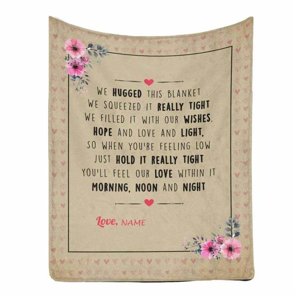 blankets personalized custom name message blanket we filled it with our es, hope and love light, soft throw
blankets personalized custom name message blanket we filled it with our es, hope and love light, soft throw