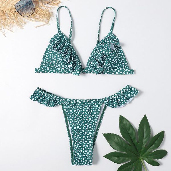 women's swimwear 2021 floral print sport push up bikinis ruffle women swimsuit low waist g-string bathing suit beachwear #py, White;black
women's swimwear 2021 floral print sport push up bikinis ruffle women swimsuit low waist g-string bathing suit beachwear #py, White;black