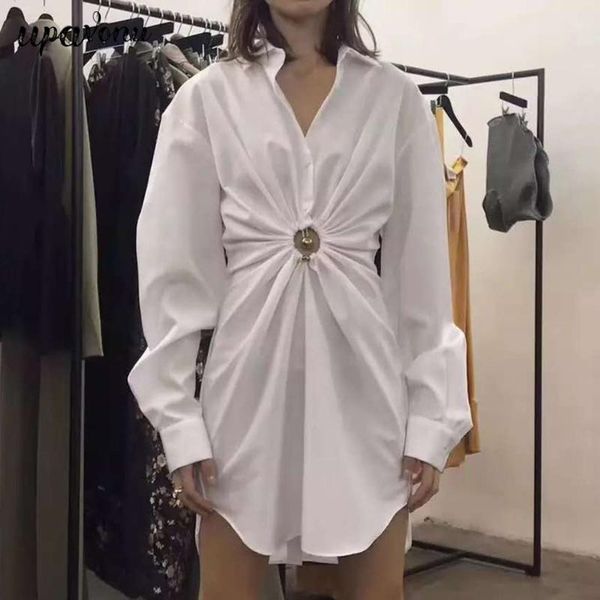 casual dresses 2021 est summer women's dress fashion lapel long sleeve folded hollow slim elegant white vestidos, Black;gray
casual dresses 2021 est summer women's dress fashion lapel long sleeve folded hollow slim elegant white vestidos, Black;gray