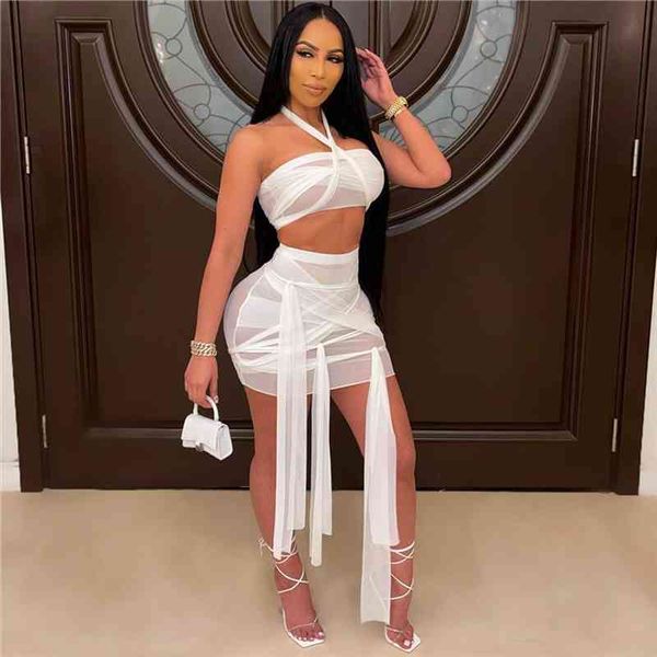 mesh sheer 2 piece women tracksuits summer suit off shoulder hater crop high waist skirt clubwear lace up, Gray
mesh sheer 2 piece women tracksuits summer suit off shoulder hater crop high waist skirt clubwear lace up, Gray