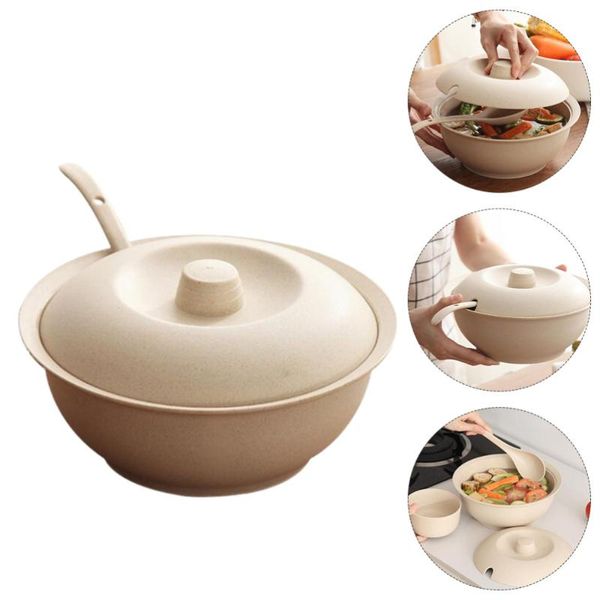 dinnerware sets insulation wheat straw soup bowl with lid spoon large container set
dinnerware sets insulation wheat straw soup bowl with lid spoon large container set