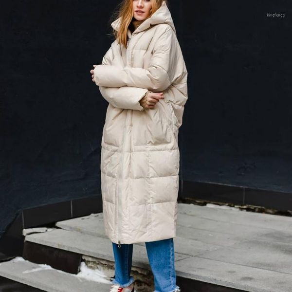 women's down & parkas novalya loose hooded women fashion solid zipper closure coats elegant big pockets long cotton jackets female ladi, Black
women's down & parkas novalya loose hooded women fashion solid zipper closure coats elegant big pockets long cotton jackets female ladi, Black