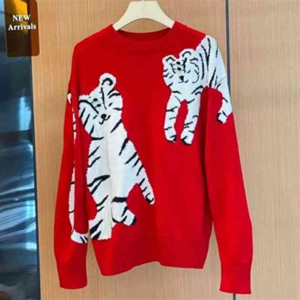 women's sweaters ed family winter year red playing tiger pattern shengwei jacquard wool knitted sweater women 3byj, White;black
women's sweaters ed family winter year red playing tiger pattern shengwei jacquard wool knitted sweater women 3byj, White;black