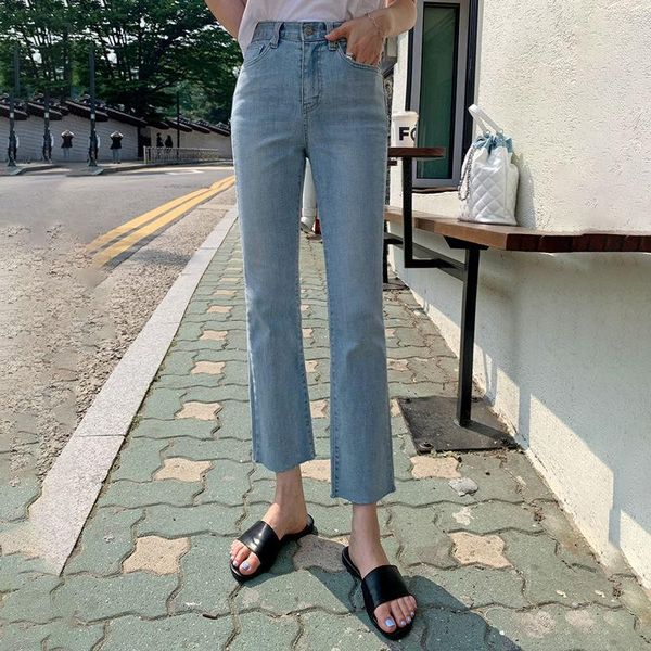 women's jeans summer autumn streetwear straight ankle lenght high waist slim long denim pants ladies casual, Blue
women's jeans summer autumn streetwear straight ankle lenght high waist slim long denim pants ladies casual, Blue