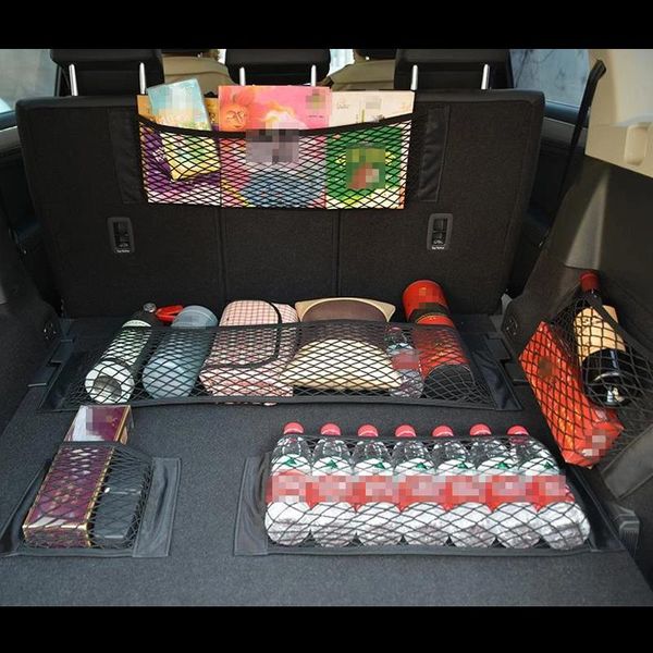 car organizer trunk rear back seat cargo mesh net bag flexible nylon storage wall sticker pouch
car organizer trunk rear back seat cargo mesh net bag flexible nylon storage wall sticker pouch