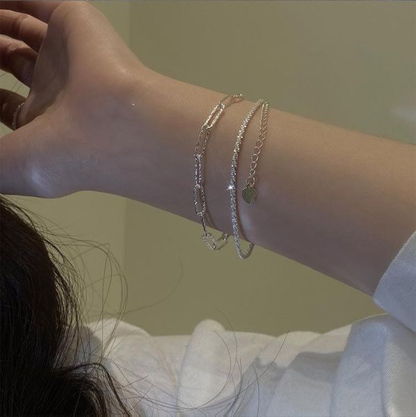 link, chain gaku 2021 korean french retro design bracelet simple, versatile and exquisite temperament niche stacking ladies jewelry, Black
link, chain gaku 2021 korean french retro design bracelet simple, versatile and exquisite temperament niche stacking ladies jewelry, Black