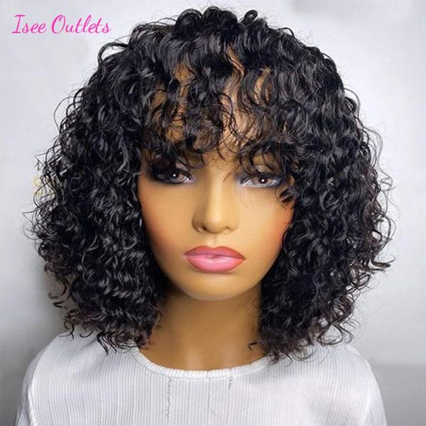 lace wigs isee outlets water wave bob with bangs full machine made human hair for black woman glueless short, Black;brown
lace wigs isee outlets water wave bob with bangs full machine made human hair for black woman glueless short, Black;brown