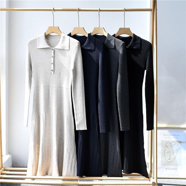 th2021 dress cotton cashmere knitting hole strip lapel long sleeve slim h women's sweater wholesale casual dresses, Black;gray
th2021 dress cotton cashmere knitting hole strip lapel long sleeve slim h women's sweater wholesale casual dresses, Black;gray