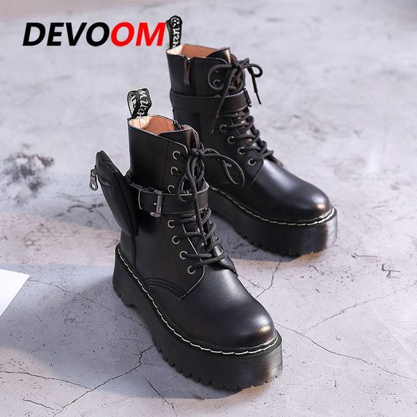 boots 2021 fashion pocket style women's ankle leather woman shoe platform ladies motorcycle chunky women trainers footwear, Black
boots 2021 fashion pocket style women's ankle leather woman shoe platform ladies motorcycle chunky women trainers footwear, Black