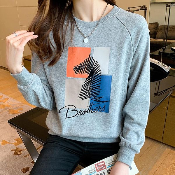 women's hoodies & sweatshirts fashion 2021 spring autumn female casual solid color sweatshirt, Black
women's hoodies & sweatshirts fashion 2021 spring autumn female casual solid color sweatshirt, Black