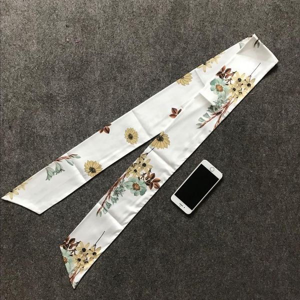 scarves 180*9cm women scarf small narrow long skinny neck hair silk fashion floral print bag ribbons head, Blue;gray
scarves 180*9cm women scarf small narrow long skinny neck hair silk fashion floral print bag ribbons head, Blue;gray