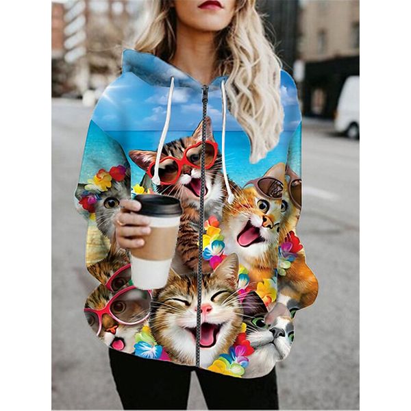 common 3d printing zipper hoodied& sweatshirts jacket sports fall & winter regular coat loose active streetwear long sleeve print going out, Black
common 3d printing zipper hoodied& sweatshirts jacket sports fall & winter regular coat loose active streetwear long sleeve print going out, Black