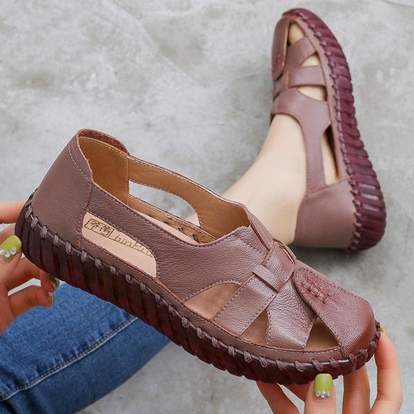 summer women sandals genuine leather hollow out platform flat heel round toe casual leisure female ladies shoes zapatos de mujer, Black
summer women sandals genuine leather hollow out platform flat heel round toe casual leisure female ladies shoes zapatos de mujer, Black