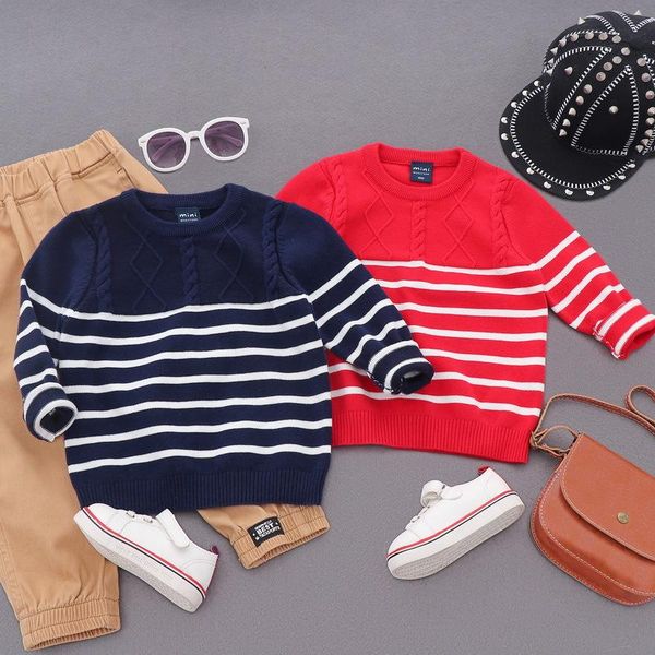 cardigan autumn winter boys sweater cotton children knitted round neck stripes kids pullover clothes infant baby sweaters 2-8y, Blue
cardigan autumn winter boys sweater cotton children knitted round neck stripes kids pullover clothes infant baby sweaters 2-8y, Blue