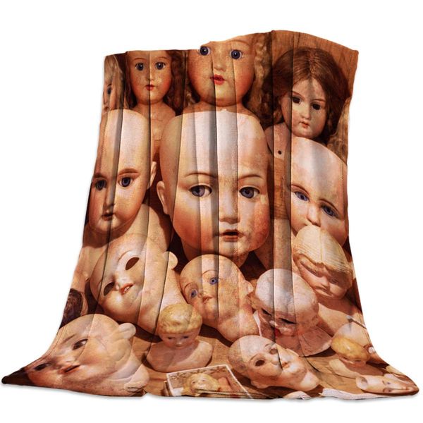 Funy Decor Flannel Fleece Blanket Retro Doll Head Toy Soft Breathable Lightweight Throw Blankets Bedspread Decorative for Home
Funy Decor Flannel Fleece Blanket Retro Doll Head Toy Soft Breathable Lightweight Throw Blankets Bedspread Decorative for Home