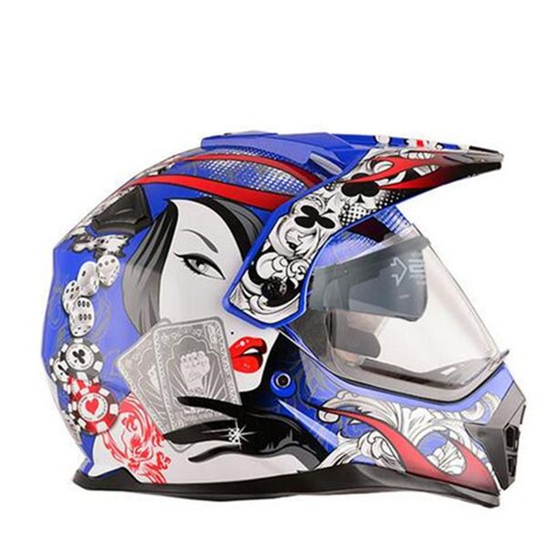 motorcycle helmets blue pioneer helmet with sun shield road cross motocross double lens off racing moto
motorcycle helmets blue pioneer helmet with sun shield road cross motocross double lens off racing moto