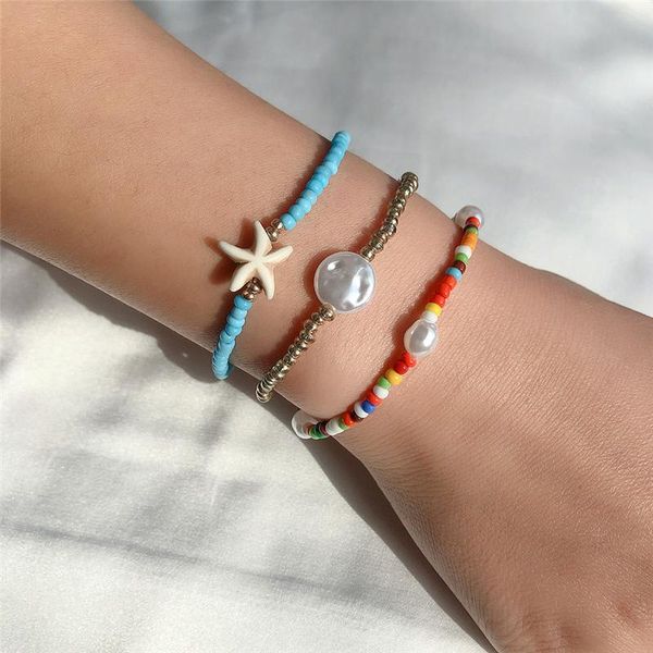 charm bracelets orztoon fashion boho multilayer miyuki beads pearl starfish for women bohemian elasticity bracelet female jewelry 2021, Golden;silver
charm bracelets orztoon fashion boho multilayer miyuki beads pearl starfish for women bohemian elasticity bracelet female jewelry 2021, Golden;silver
