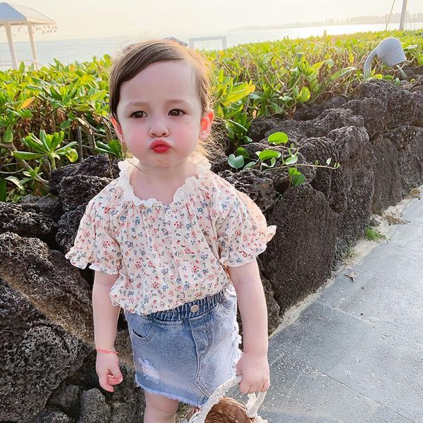 floral shirt baby girls cotton short sleeve infant kids for blouse toddler children outwear 2-7yrs shirts, White;black
floral shirt baby girls cotton short sleeve infant kids for blouse toddler children outwear 2-7yrs shirts, White;black
