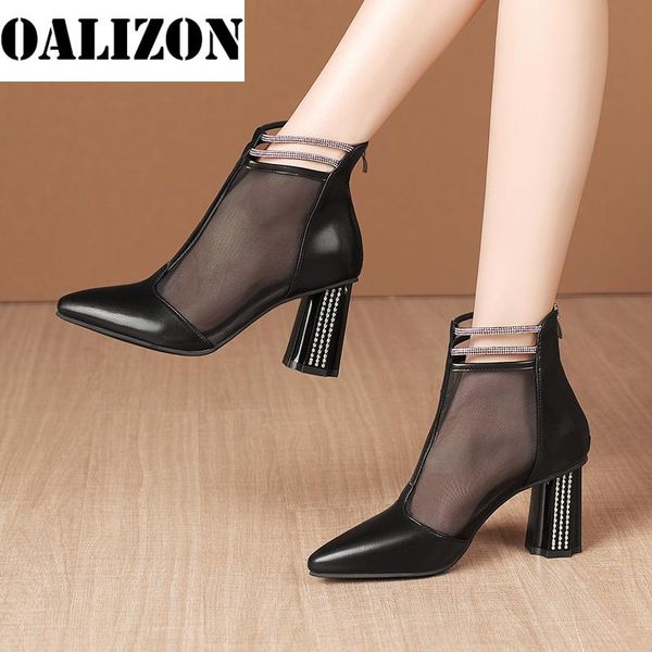 women high heeled sandals boots pointed toe thick heel female shoes crystal mesh ankle boot black spring summer for woman
women high heeled sandals boots pointed toe thick heel female shoes crystal mesh ankle boot black spring summer for woman