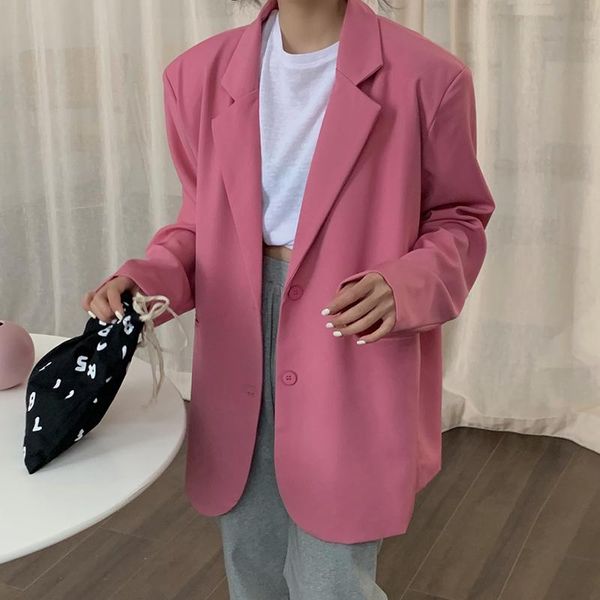 women's suits & blazers autumn fashion white chic women coat causal solid suit jacket long sleeve loose sweet feminimos 2021 blazer kor, White;black
women's suits & blazers autumn fashion white chic women coat causal solid suit jacket long sleeve loose sweet feminimos 2021 blazer kor, White;black