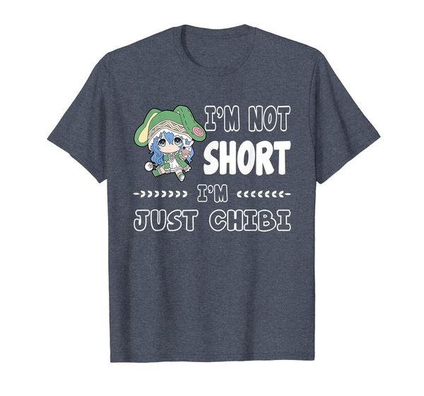 i'm not short i'm just chibi t-shirt, White;black 
i'm not short i'm just chibi t-shirt, White;black