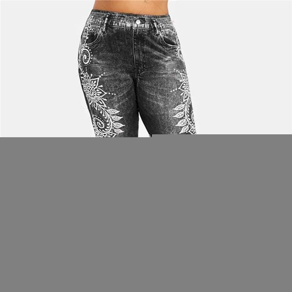 women's leggings women high waist imitate jeans printed yo ga stretch sports pencil pants joggers ladies sweatpants, Black
women's leggings women high waist imitate jeans printed yo ga stretch sports pencil pants joggers ladies sweatpants, Black