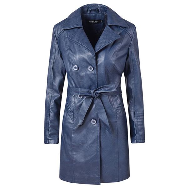 women's leather & faux long jacket windbreaker trench coats for female casual winter overcoat fur fleece belt elegant autumn streetwear, Black
women's leather & faux long jacket windbreaker trench coats for female casual winter overcoat fur fleece belt elegant autumn streetwear, Black