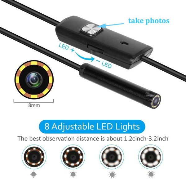 mini cameras klw 8mm lens camera endoscope hd 1200p ip68 hard flexible tube mirco usb type-c borescope video inspection for android
mini cameras klw 8mm lens camera endoscope hd 1200p ip68 hard flexible tube mirco usb type-c borescope video inspection for android
