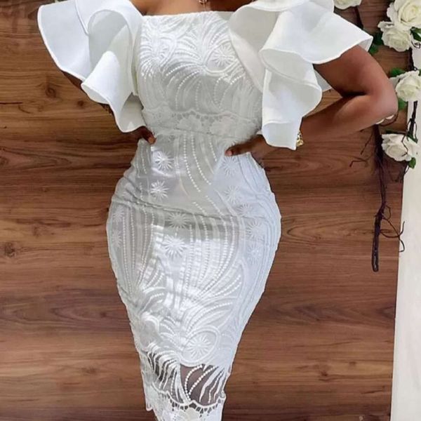 designer fashion high-waisted dress with lace slits, solid color, collar, white, Black;gray
designer fashion high-waisted dress with lace slits, solid color, collar, white, Black;gray