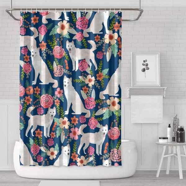shower curtains white jindo dog flowers curtain decorative water resistant for bathroom,printing bath
shower curtains white jindo dog flowers curtain decorative water resistant for bathroom,printing bath