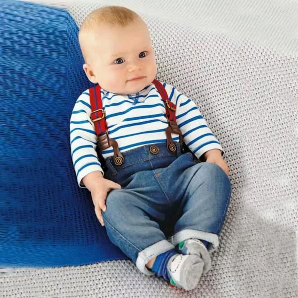 cool toddler kids baby boy clothes blue stripes long sleeve t-shirt +denim overalls outfits set infant clothing suit sets, White
cool toddler kids baby boy clothes blue stripes long sleeve t-shirt +denim overalls outfits set infant clothing suit sets, White
