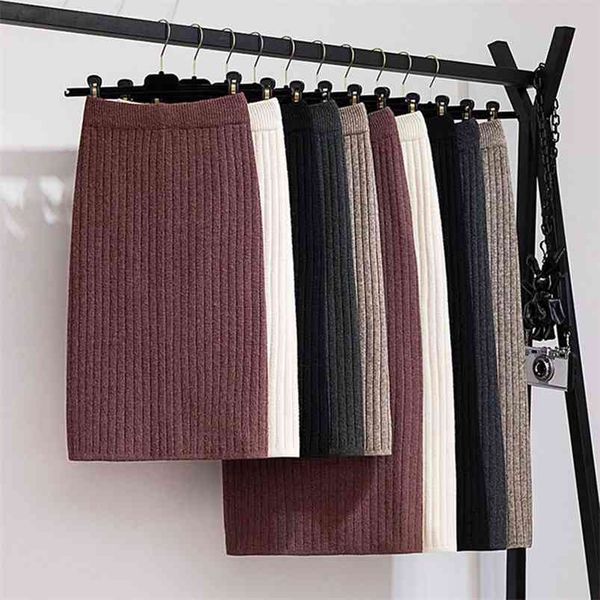 gigogou 60-80cm elastic band women skirts autumn winter warm knitted straight skirt ribbed mid-long skirt black 210721
gigogou 60-80cm elastic band women skirts autumn winter warm knitted straight skirt ribbed mid-long skirt black 210721
