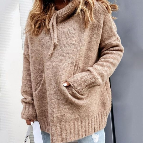 women's sweaters autumn winter women hooded sweater long sleeve v-neck knitted jumpers casual oversized pullover 2021 female knit hoodi, White;black
women's sweaters autumn winter women hooded sweater long sleeve v-neck knitted jumpers casual oversized pullover 2021 female knit hoodi, White;black
