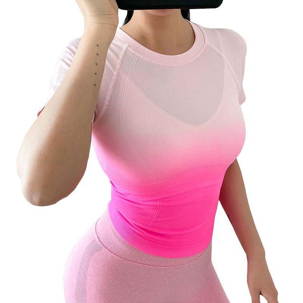 yoga outfit gradient breathable women running sport shirts short sleeves blouses fitness gym workout t-shirts sportswear shorts top
yoga outfit gradient breathable women running sport shirts short sleeves blouses fitness gym workout t-shirts sportswear shorts top