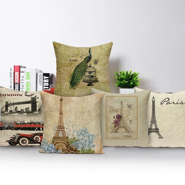 cushion/decorative pillow polyester cushion cover retro vintage eiffel tower car sofa seat throw pillowcase home decor pillows
cushion/decorative pillow polyester cushion cover retro vintage eiffel tower car sofa seat throw pillowcase home decor pillows