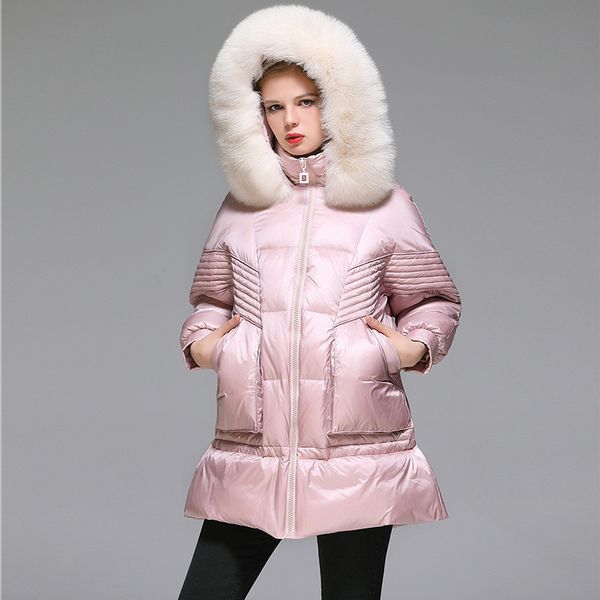 down jacket white duck women's 2021 winter korean fashion large wool collar thickened short coat, Black
down jacket white duck women's 2021 winter korean fashion large wool collar thickened short coat, Black