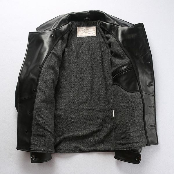 men's leather & faux men genuine cow diagonal buttons thick black jacket motorcycle biker coats male fast ship free
men's leather & faux men genuine cow diagonal buttons thick black jacket motorcycle biker coats male fast ship free