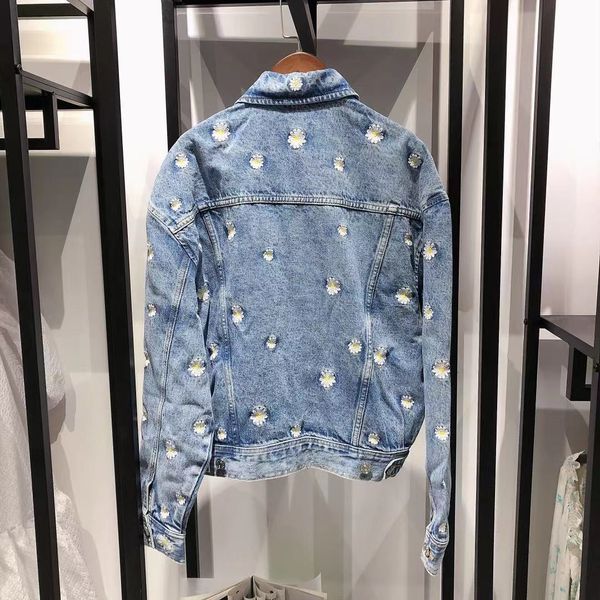 women's jackets jean jacket long sleeve, women's embroidered with daisies 8anl, Black;brown
women's jackets jean jacket long sleeve, women's embroidered with daisies 8anl, Black;brown