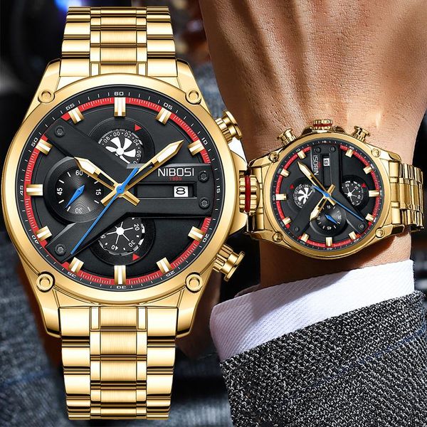 wristwatches nibosi sports chronograph luxury mens watch 2021 waterproof luminous for men army wristwatch clock relogio masculino, Slivery;brown
wristwatches nibosi sports chronograph luxury mens watch 2021 waterproof luminous for men army wristwatch clock relogio masculino, Slivery;brown