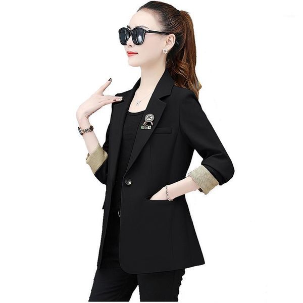 fashion casual suit jacket women's 2021 spring blazer outerwear female slim slimming high-end plus size jackets lady suits & blazers, White;black
fashion casual suit jacket women's 2021 spring blazer outerwear female slim slimming high-end plus size jackets lady suits & blazers, White;black